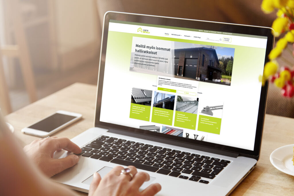 Virte-Metallille uudet verkkosivut ja digimarkkinointia